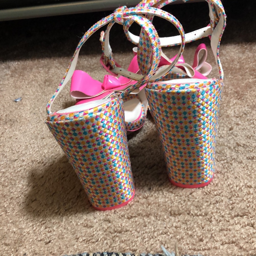 Pink ASOS Block Heels - Picture 3 of 4